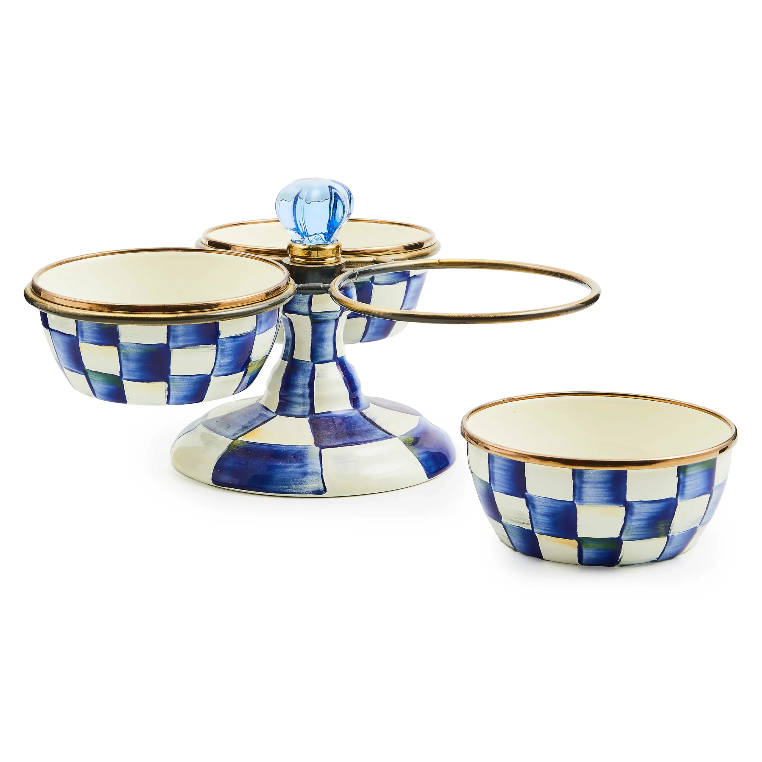 MacKenzie-Childs Royal Check Triplicity| Bar Entertaining|Serveware