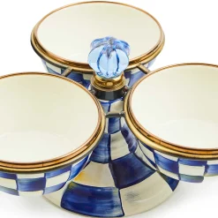 MacKenzie-Childs Royal Check Triplicity| Bar Entertaining|Serveware