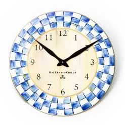MacKenzie-Childs Royal Check Wall Clock| Room Accents