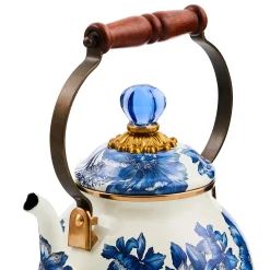 MacKenzie-Childs Royal English Garden 2 Quart Tea Kettle| The Coffee Shop|Tea Kettles