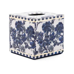 MacKenzie-Childs Royal English Garden Boutique Tissue Box Cover| Spring|Bath & Bath Accessories
