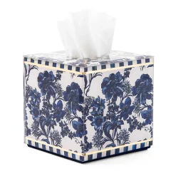 MacKenzie-Childs Royal English Garden Boutique Tissue Box Cover| Spring|Bath & Bath Accessories