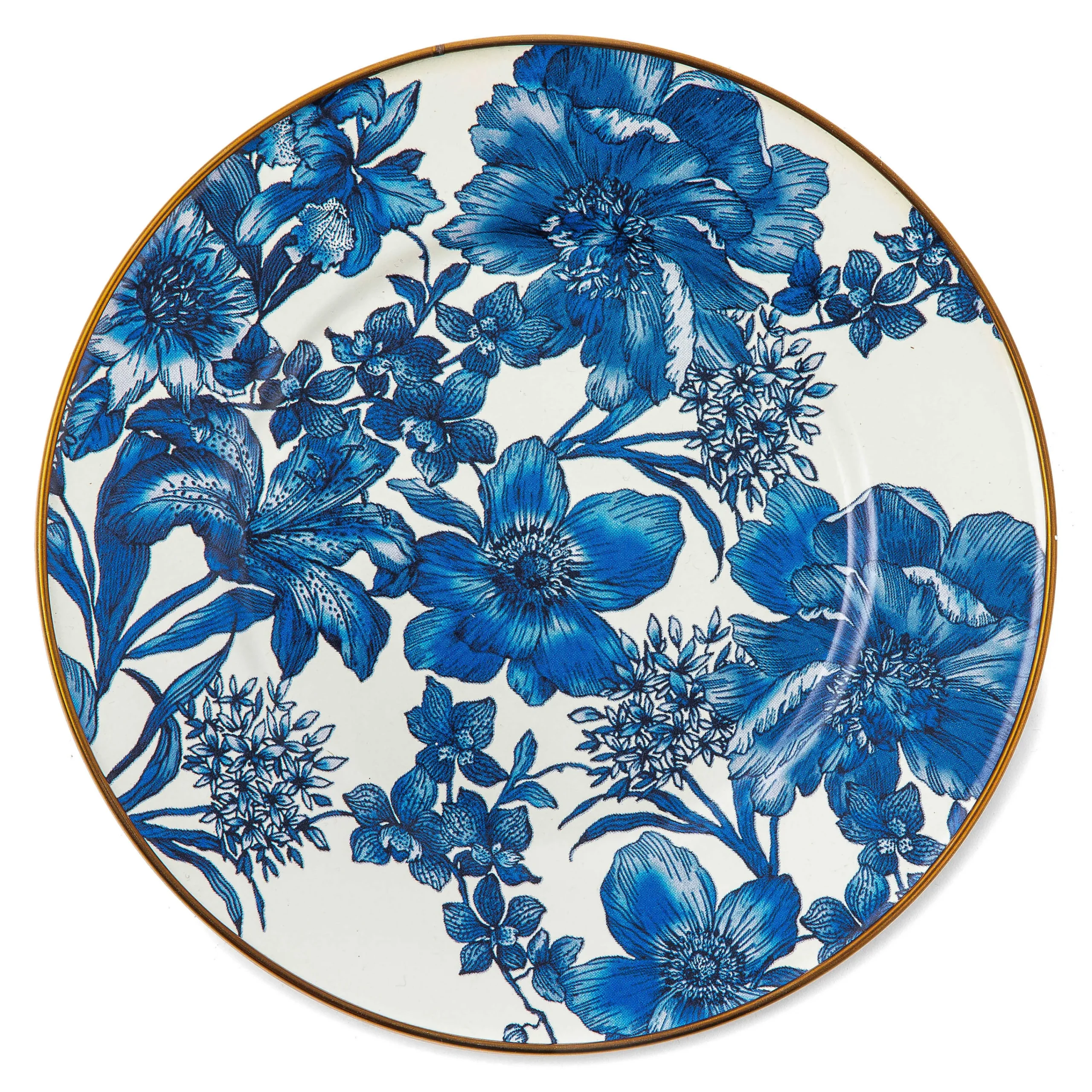 MacKenzie-Childs Royal English Garden Enamel Salad/Dessert Plate| Spring|Dinnerware & Flatware