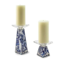 MacKenzie-Childs Royal English Garden Short Candle Holder| Spring|Candles & Fragrances