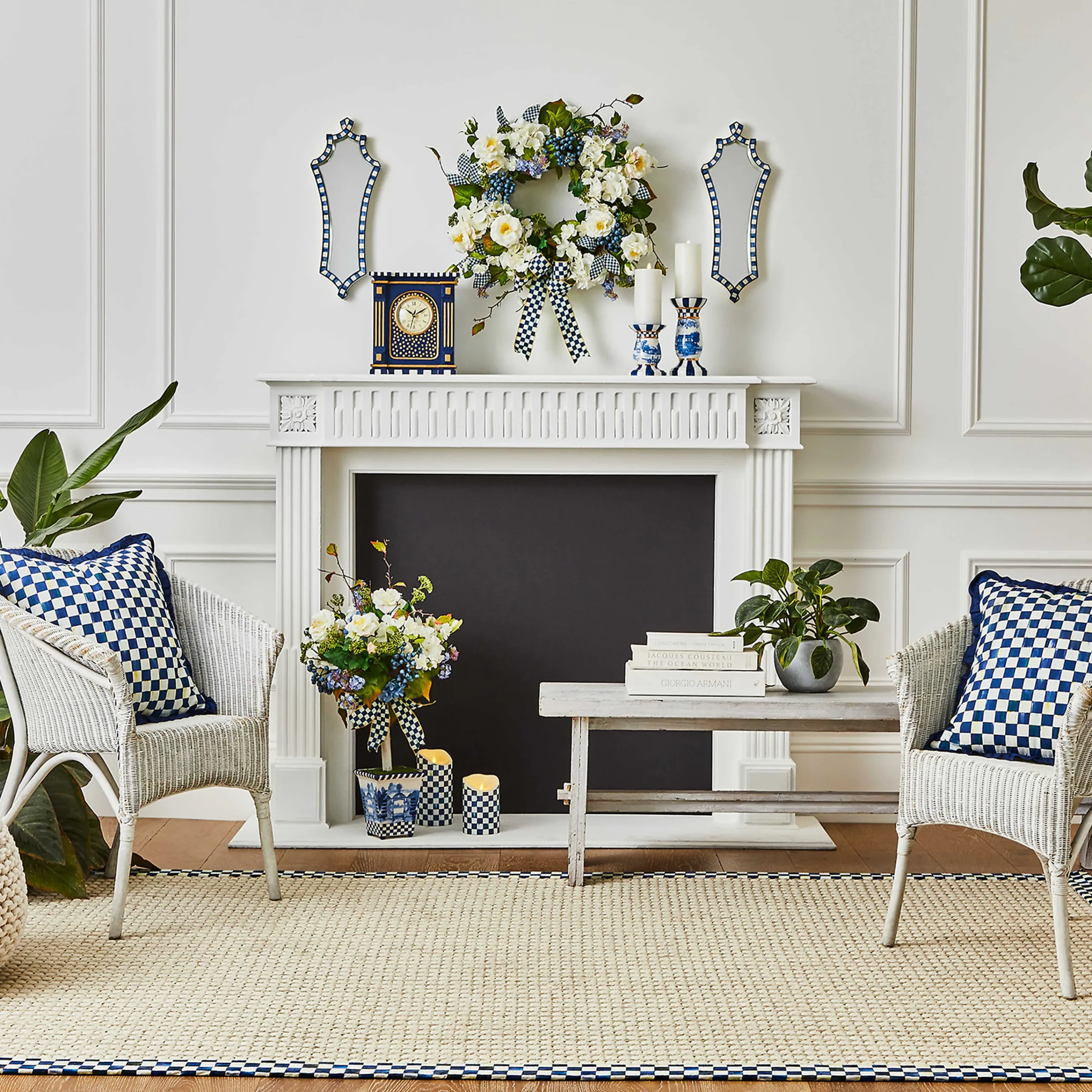 MacKenzie-Childs Royal Fresh Cut Wreath| Easter|Spring
