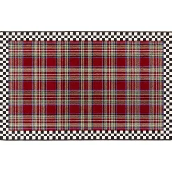 MacKenzie-Childs Royal Stewart Tartan Rug - 5'1 x 8'2| Holiday|Rugs
