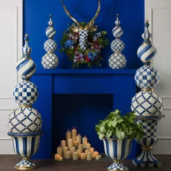MacKenzie-Childs Royal Stripe Urn| Spring|The Fall Shop