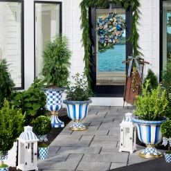 MacKenzie-Childs Royal Stripe Urn| Spring|The Fall Shop