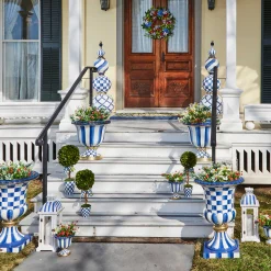 MacKenzie-Childs Royal Stripe Urn| Spring|The Fall Shop