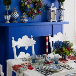 MacKenzie-Childs Royal Toile Small Plates, Set of 4| Serveware|Dinnerware & Flatware