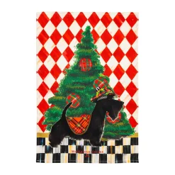MacKenzie-Childs Scottie Dish Towel| Holiday|Kitchen & Table Linens