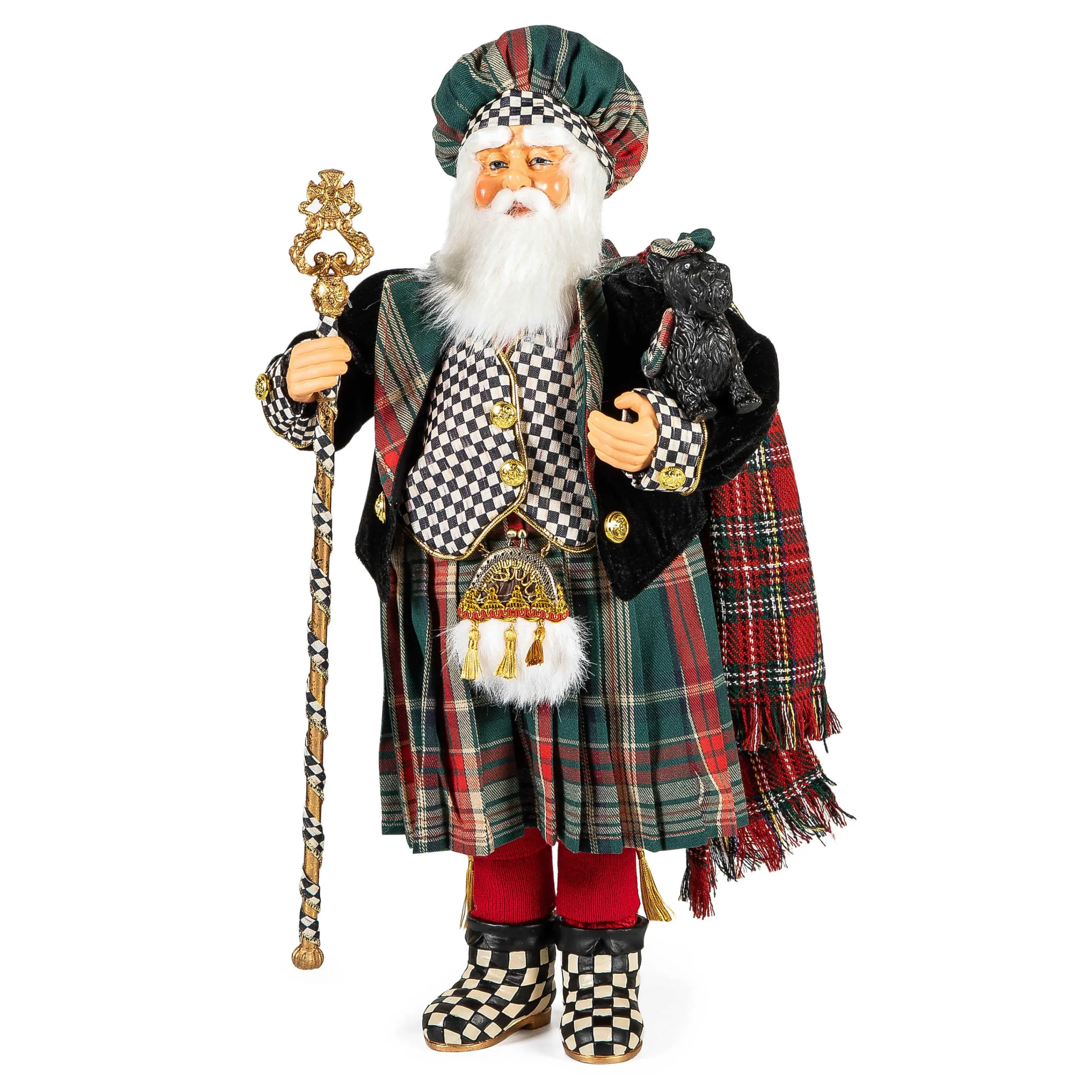 MacKenzie-Childs Scottish Santa| Holiday|Room Accents