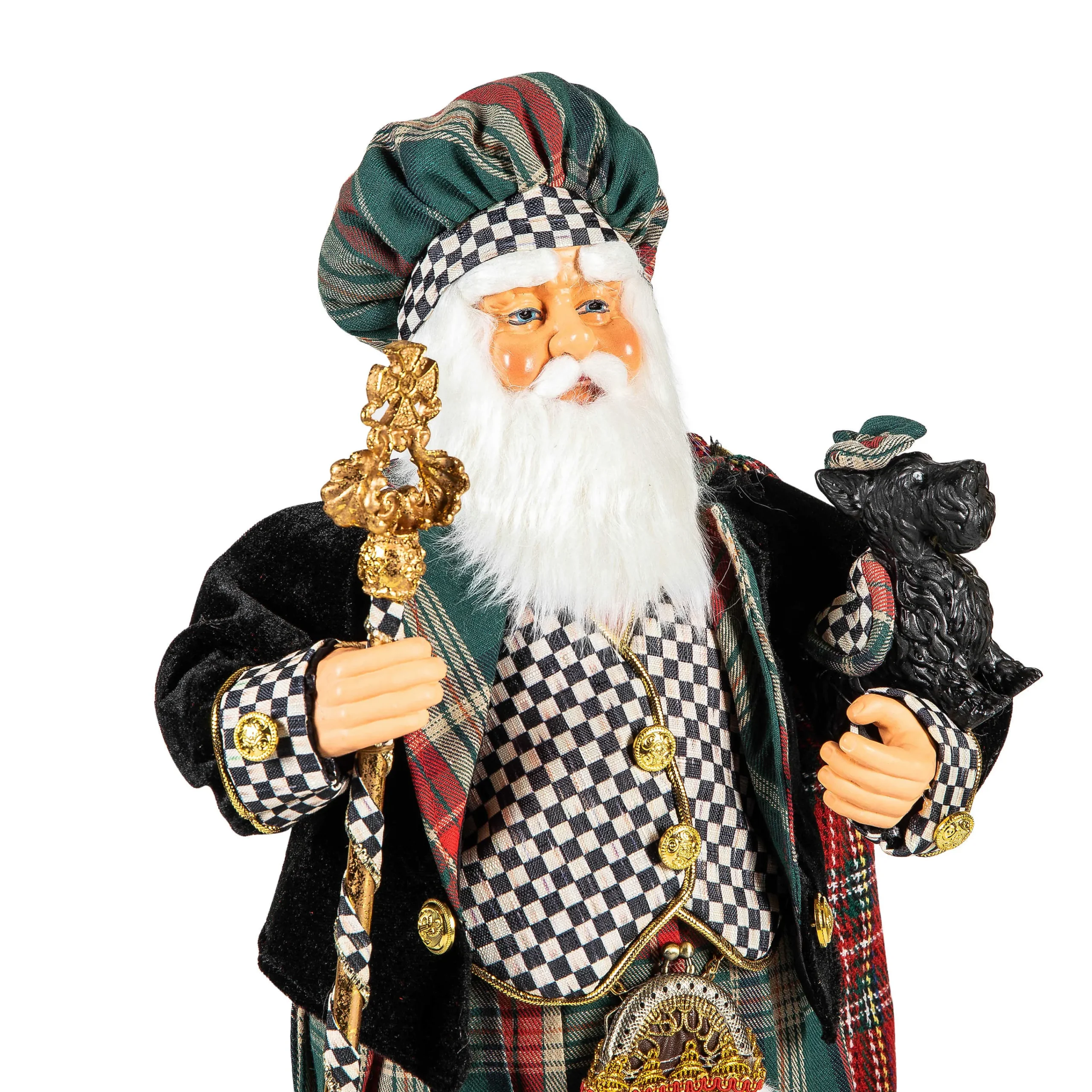 MacKenzie-Childs Scottish Santa| Holiday|Room Accents