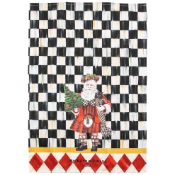 MacKenzie-Childs Scottish Santa Dish Towel| Holiday|Kitchen & Table Linens