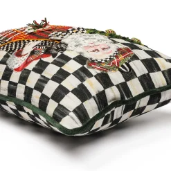 MacKenzie-Childs Scottish Santa Vertical Lumbar Pillow| Holiday|Pillows, Throws, & Cushions