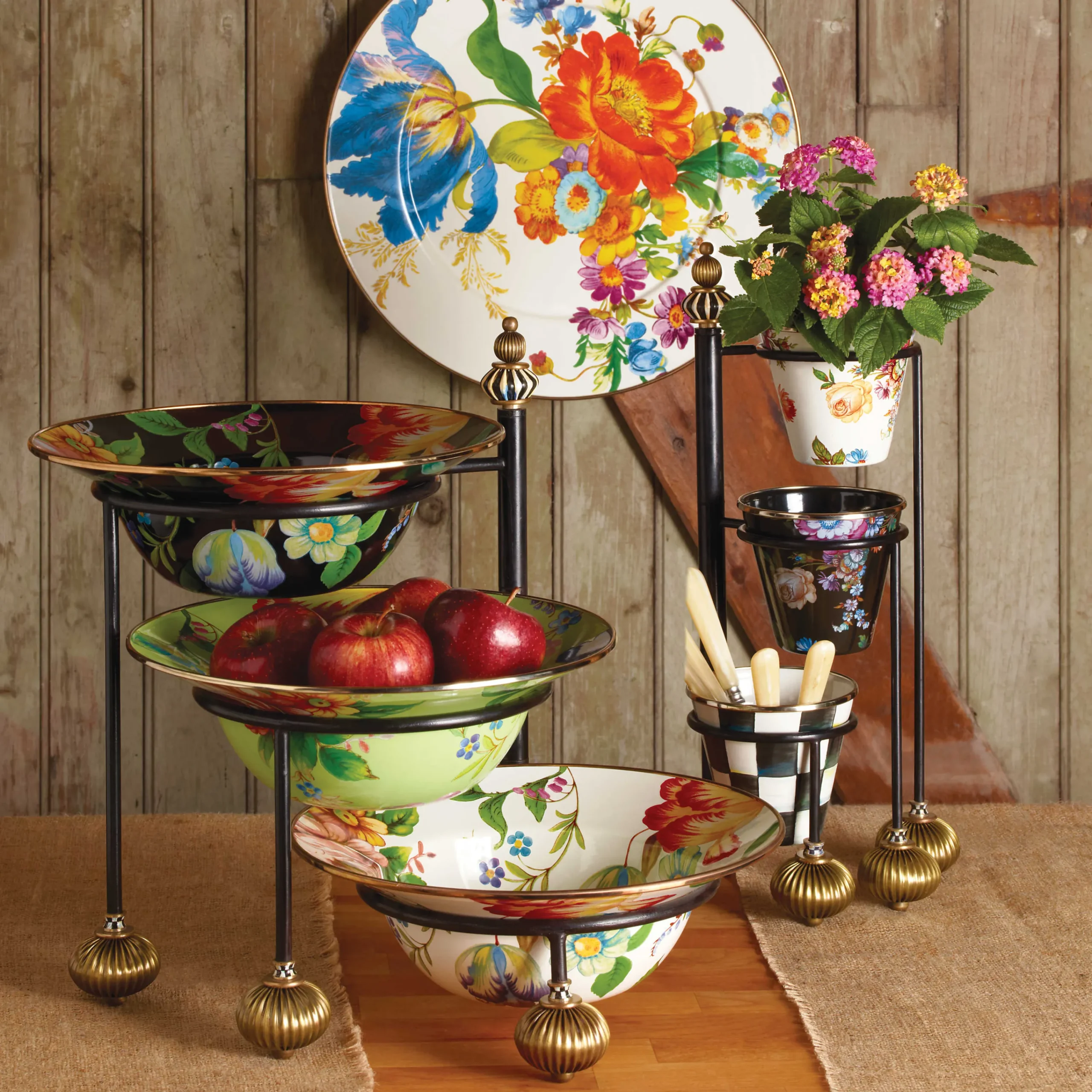 MacKenzie-Childs Serving Stand - Large| Table Accessories|Serveware