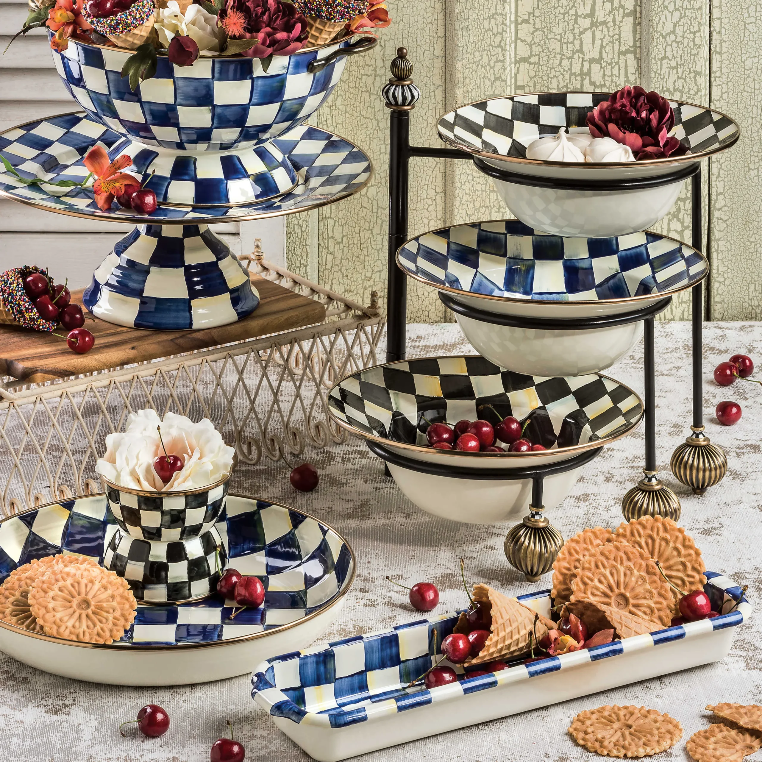 MacKenzie-Childs Serving Stand - Large| Table Accessories|Serveware