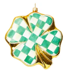 MacKenzie-Childs Shamrock Glass Ornament| Holiday