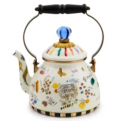 MacKenzie-Childs Sketchbook 2 Quart Tea Kettle| Fall Entertaining|Tea Kettles