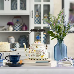 MacKenzie-Childs Sketchbook 2 Quart Tea Kettle| Fall Entertaining|Tea Kettles