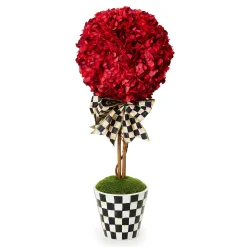 MacKenzie-Childs Small Red Topiary Drop In| Greenery & Florals|Room Accents