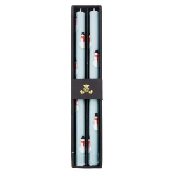 MacKenzie-Childs Snowman Dinner Candles, Set of 2| Holiday|Candles & Fragrances