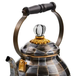 MacKenzie-Childs Sophisticheck 2 Quart Tea Kettle| Fall Entertaining|Tea Kettles