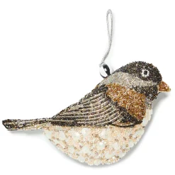 MacKenzie-Childs Sparrow Bird Beaded Ornament| Holiday