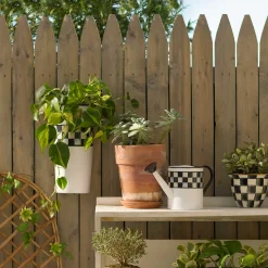 MacKenzie-Childs Spectator Wall Bucket| Spring|Greenery & Florals