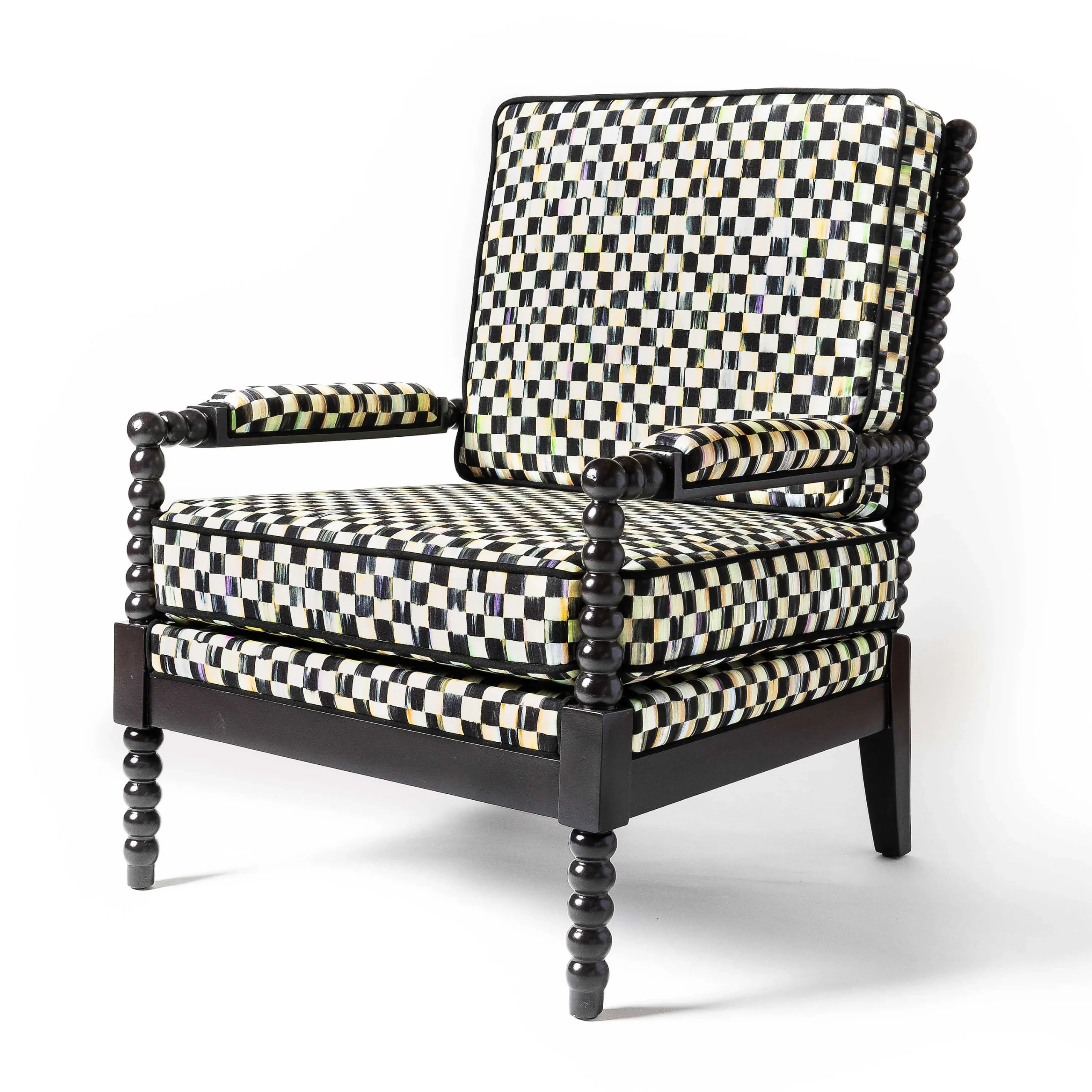 MacKenzie-Childs Spindle Check Outdoor Chair| Outdoor|Spring