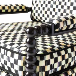 MacKenzie-Childs Spindle Check Outdoor Chair| Outdoor|Spring