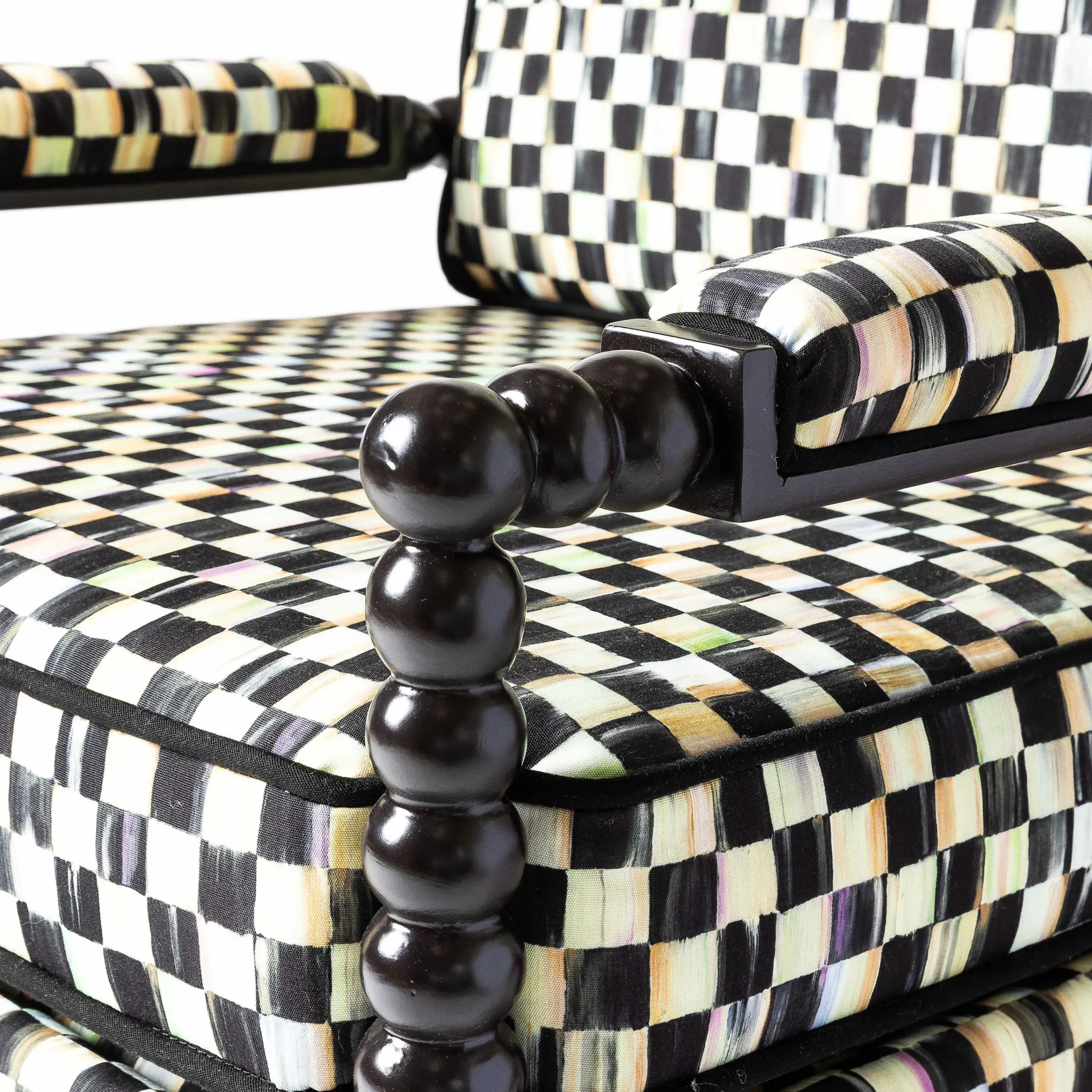 MacKenzie-Childs Spindle Check Outdoor Chair| Outdoor|Spring