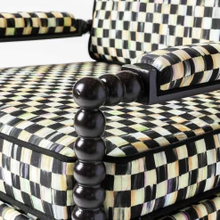 MacKenzie-Childs Spindle Check Outdoor Chair| Outdoor|Spring