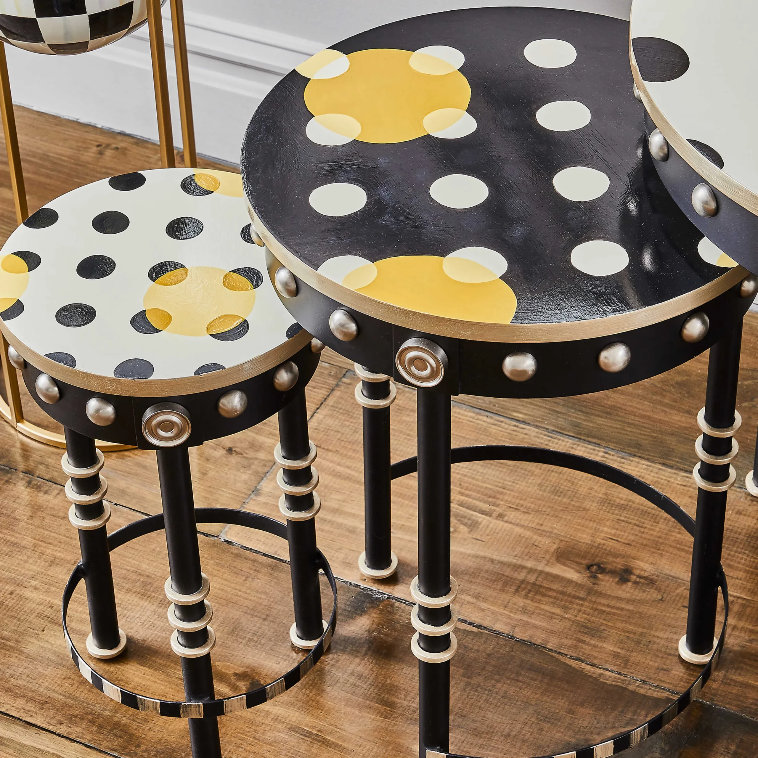 MacKenzie-Childs Spot On Nesting Tables, Set of 3| Living Room