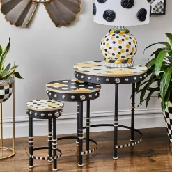 MacKenzie-Childs Spot On Nesting Tables, Set of 3| Living Room