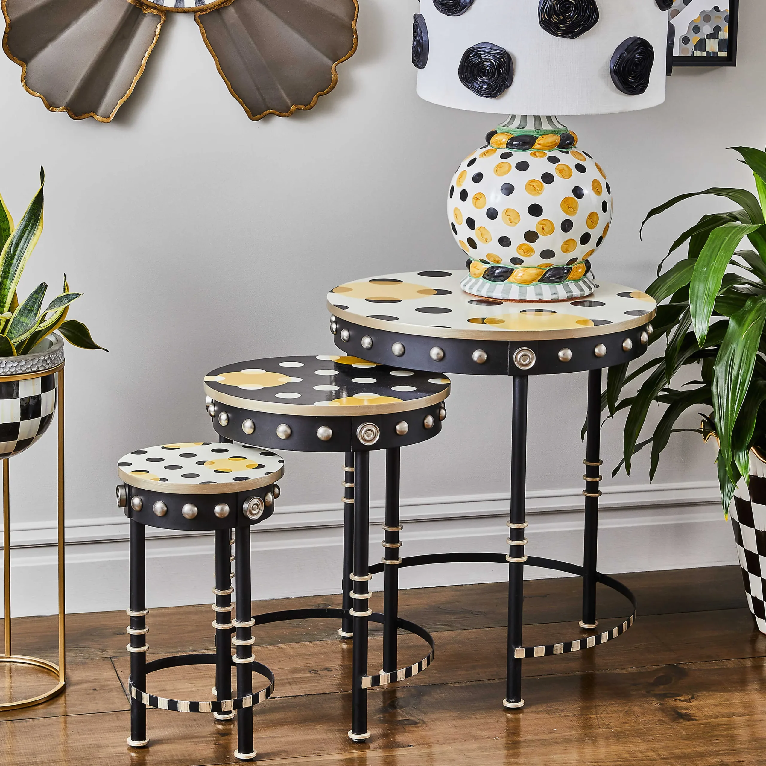 MacKenzie-Childs Spot On Nesting Tables, Set of 3| Living Room