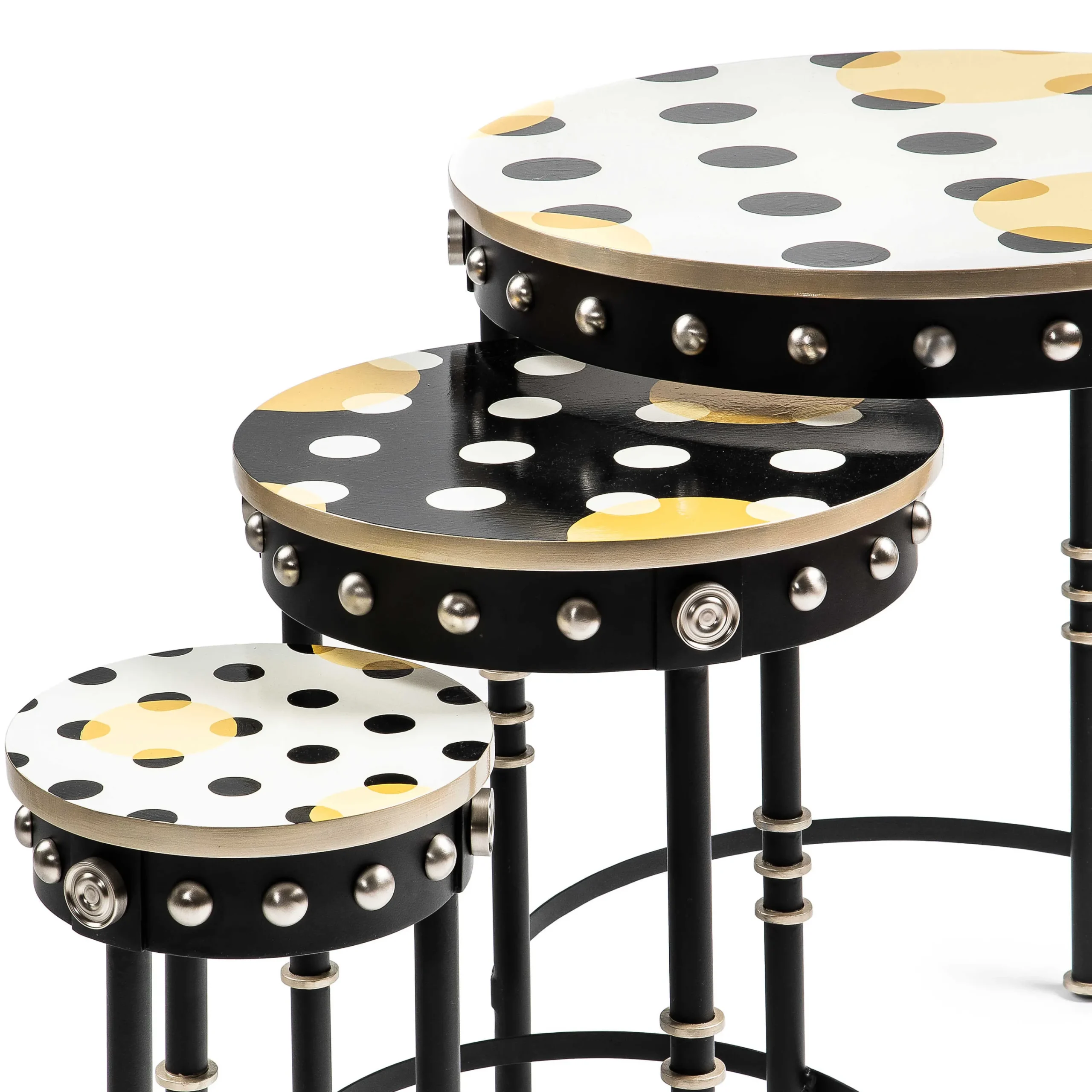 MacKenzie-Childs Spot On Nesting Tables, Set of 3| Living Room