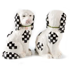 MacKenzie-Childs Staffordshire Dog Figures - Set of 2| Spring|Room Accents