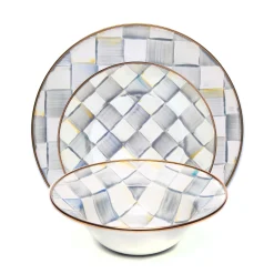 MacKenzie-Childs Sterling Check 3 Piece Place Setting| Kitchen & Dining Sets|Dinnerware & Flatware
