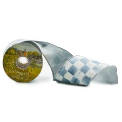 MacKenzie-Childs Sterling Check 4 Ribbon| Finishing Touches