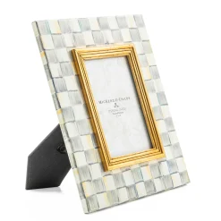 MacKenzie-Childs Sterling Check 4 x 6 Frame| Room Accents