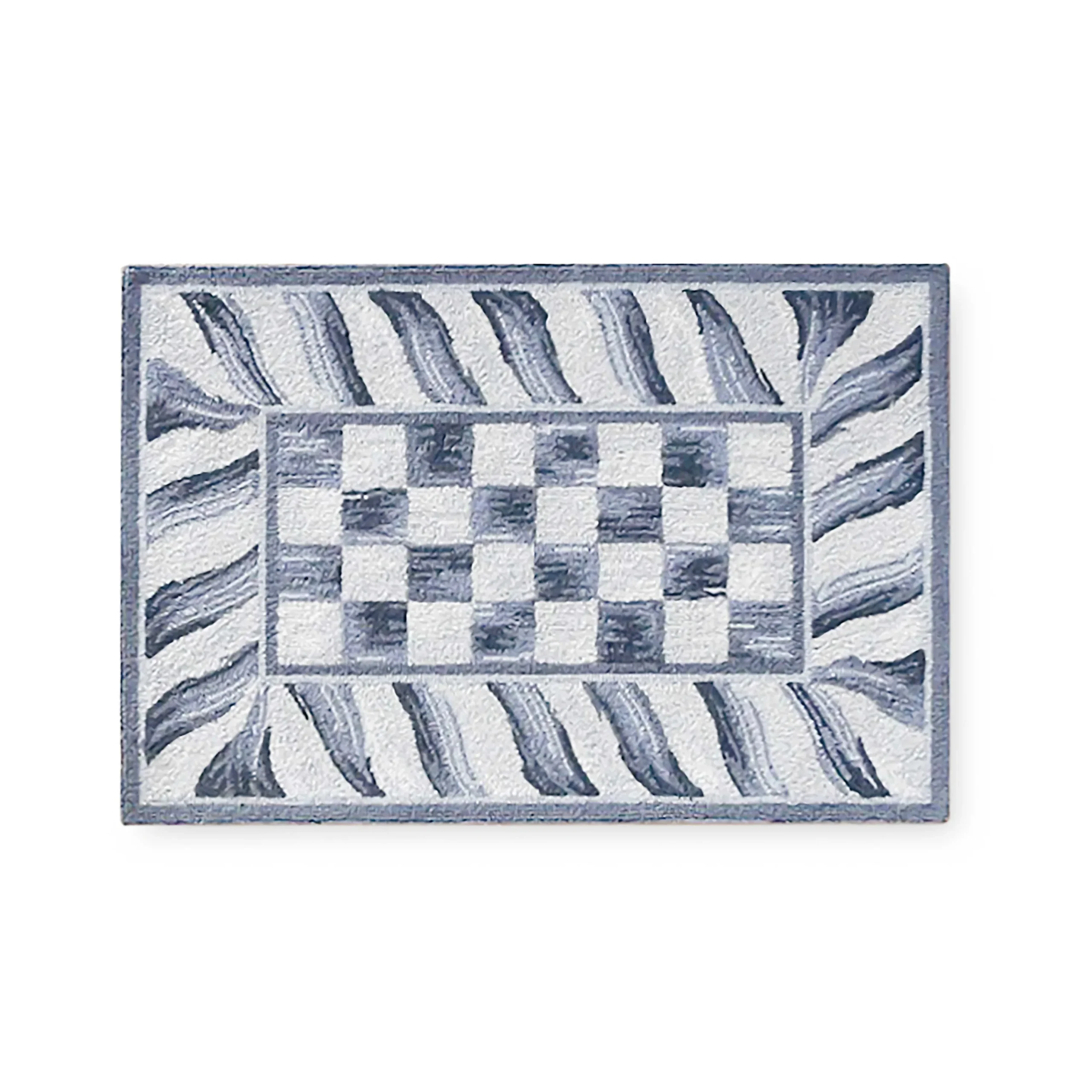 MacKenzie-Childs Sterling Check 2' x 3' Rug| Rugs