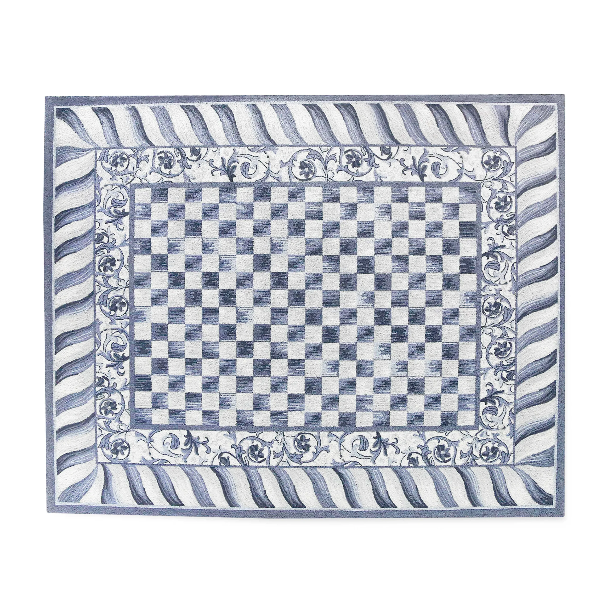 MacKenzie-Childs Sterling Check 8' x 10' Rug| Rugs