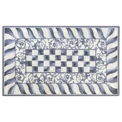 MacKenzie-Childs Sterling Check 3' x 5' Rug| Rugs