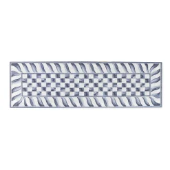 MacKenzie-Childs Sterling Check 2'6 x 8' Runner| Rugs