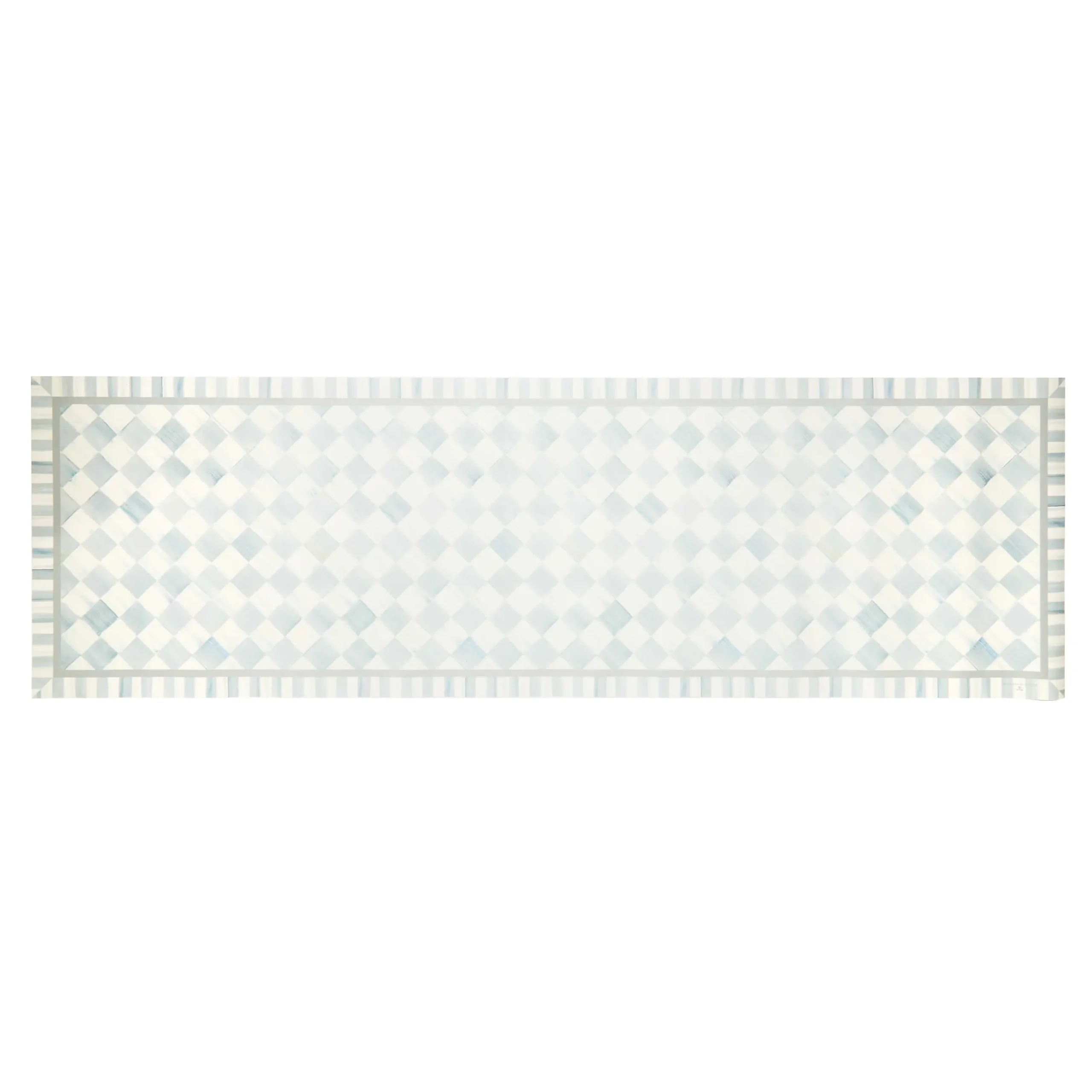MacKenzie-Childs Sterling Check 2'6 x 8' Runner Floor Mat| Rugs
