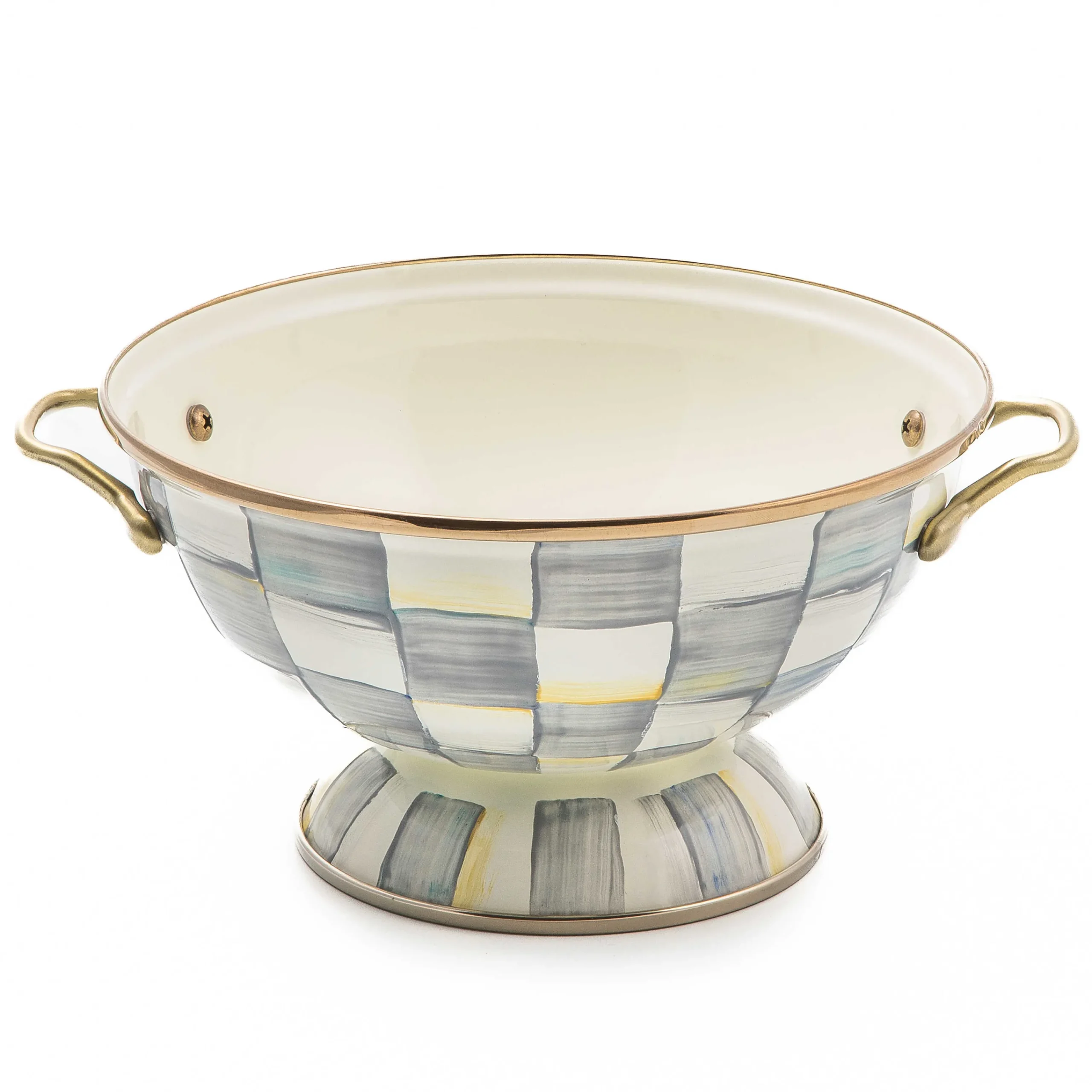 MacKenzie-Childs Sterling Check Almost Everything Bowl| Serveware