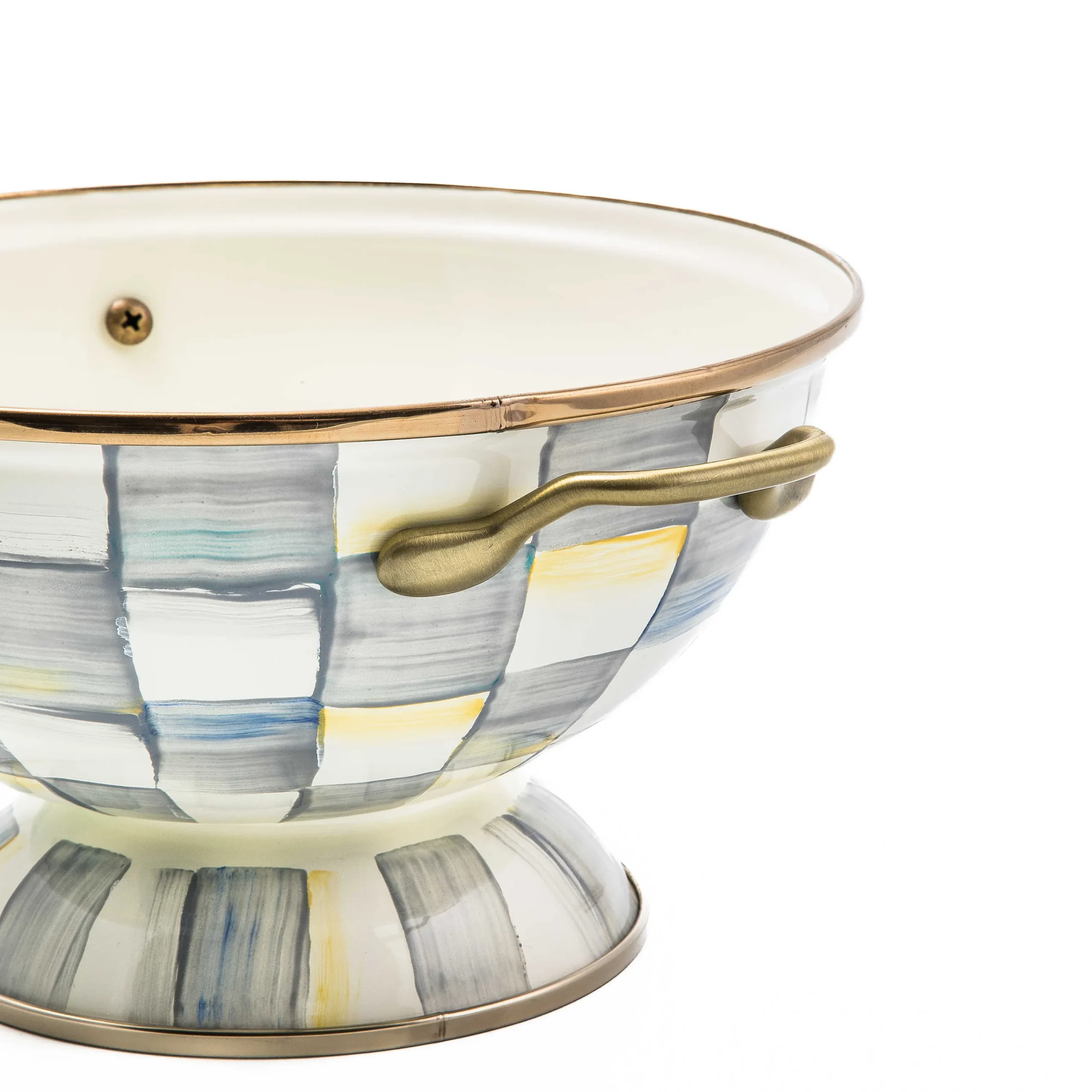 MacKenzie-Childs Sterling Check Almost Everything Bowl| Serveware