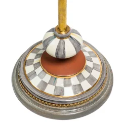 MacKenzie-Childs Sterling Check Atelier Floor Lamp| Lighting