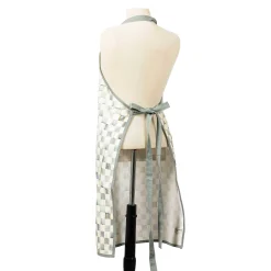 MacKenzie-Childs Sterling Check Bistro Apron| Accessories|Kitchen & Table Linens